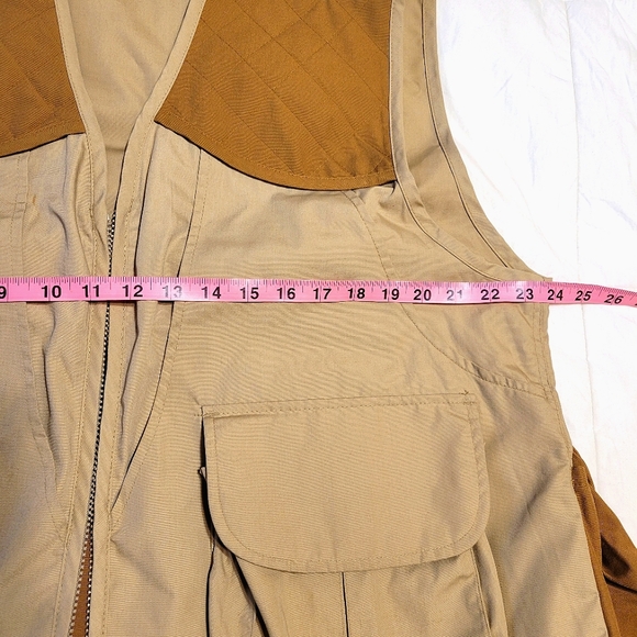 Cabela's men's Outdoor Gear zip up lining hunting hiking fishing vest size large - Picture 4 of 16